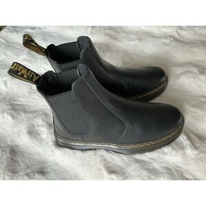 NEW Dr. Doc Martens Black Slip On Chelsea‎ Ankle Boots NWOB Sz: 5